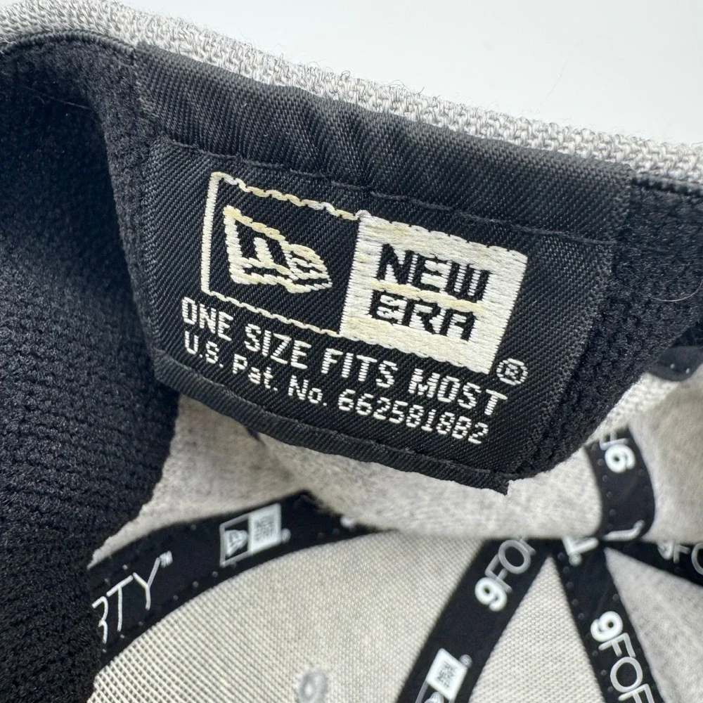 Dallas Cowboys New Era 9FORTY Snapback Hat Gray Navy Blue NFL Adjustable Cap Hat